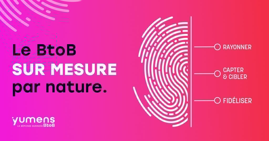 Le BtoB sur mesure par nature by Yumens BtoB  : rayonner, capter & cibler et fidéliser