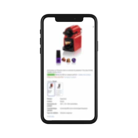 On ne voit pas vos bénéfices produits, car ils sont écrits en trop petit, l'internaute va donc aller chez votre concurrent qui les met en avant plus distinctement