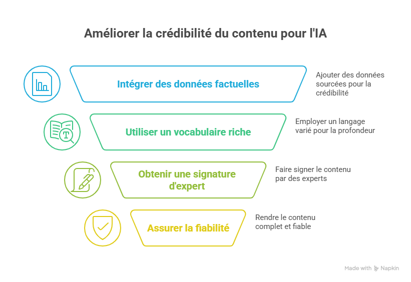 Améliorer la crédibilité du contenu pour l'IA